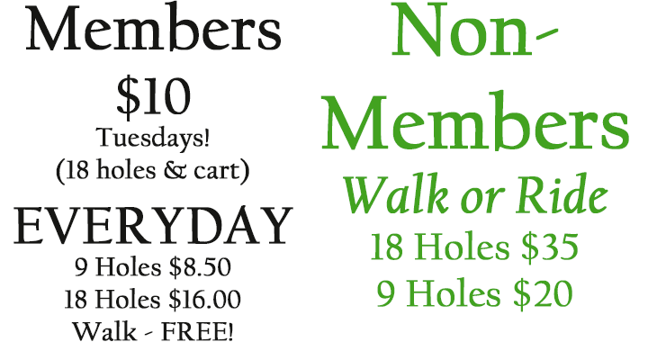 prattville country club golf packages for members and non members